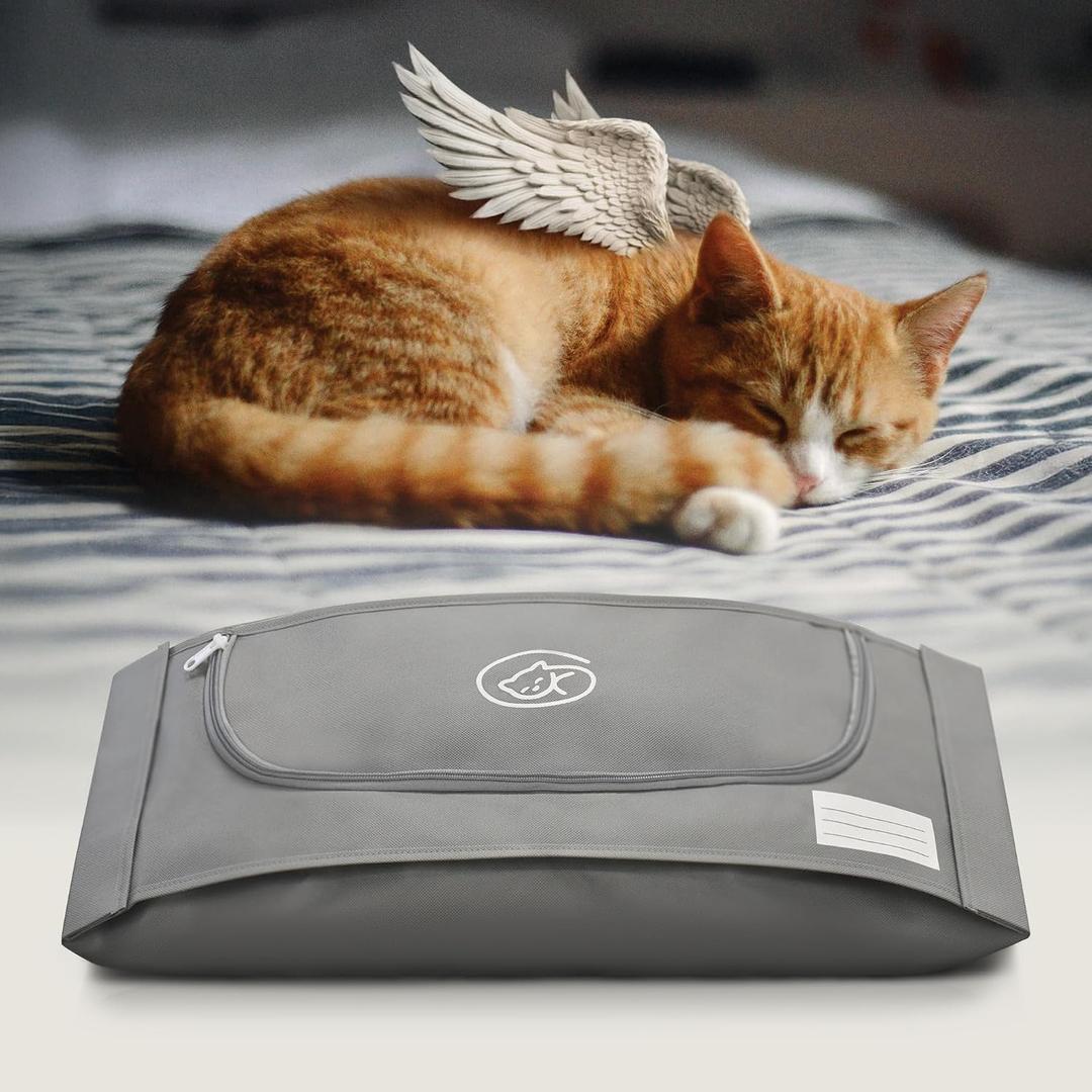 EUTHABAG Snuggle Bag Designed by a Veterinarian. 320 lb (Small). The Dignified Pet Cremation & Burial Bag for a Gentle Goodbye for Miniature Poodle, Dachshund, Shih Tzu, and Cats.See Dimension Chart.