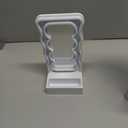 Wavy Plastic Stand Mirror with Compartment 
