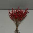 Osfvn Christmas Berries Picks Set of 12 Xmas Tree Decorations 14inches Red Holly Berry Stems Decorative Artificial Floral Picks for Holiday Wreath Garland Floral Table Arrangement Decor