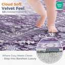 OPPODREAM Vintage Purple Area Rugs 10x14, Washable Rug for Living Room