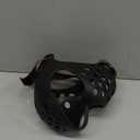 Dog Rubber Muzzle, Dog Muzzle for Short Snout Dogs, Stop Biting Barking Chewing,Soft Silicone Muzzle for Biting, Pet Short Adjustable Breathable Mouth Cover Dogs Supplies ((Black) L: Head Circumference 38-43cm)