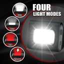 Running Lights 4 Pack Safety Jogging LED Light for Runners and Joggers High Visibility Reflective Running Gear with USB Charging Line and Strong Magnetic Clip for Night Running Walking Hiking