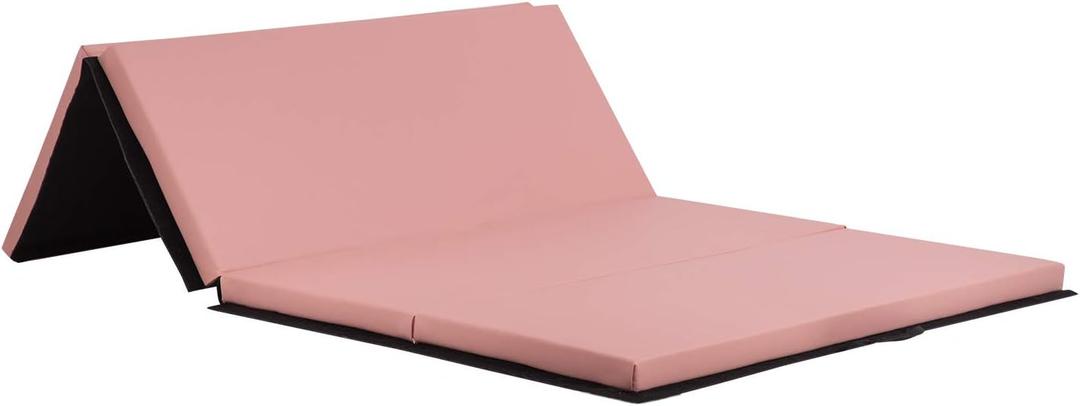 Gymnastics Tumbling Mats Portable Gymnastics Mat Folding Tumbling Mat Thick Yoga Mat Exercise Mat with Carrying Handles for home Workout outdoor Yoga Gymnastic