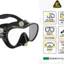 Cressi F1 Frameless Snorkel Mask - Low-Profile Snorkel Gear - Fold-Flat Snorkeling Gear for Adults - Comfort Fit & Scuba Mask
