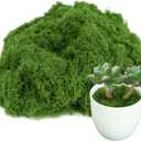 Fake Green Moss for Potted Plants,Artificial Moss for Crafts Indoor,DIY Table Decorating Fairy Garden Accessories Wedding Party Floral Decor Outdoor (Dark Green 3.5oz)