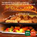 10QT Air Fryer Toaster Oven Combo with 10 Presets, Family Size Compact Oven for Roasting Whole Chicken/Double Cooking, Stainless Steel Interior, Easy Clean, Includes 2 Accessories & Recipe, Extra Large