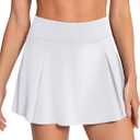Women's Tennis Skirt with Pockets Shorts High Waisted Athletic Skirt Golf Skorts for Workout Pickleball