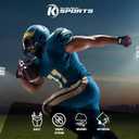 Youth Football Gloves Sticky Silicone Grip Tacky Wide Receiver Football Gloves (Adult X-Large, Black JKR)