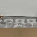 SineRise Brushed Nickel Vanity Light (4-Light, 24-Inch), (3000K/4000K/6000K, Dimmable), Eye Protection LED Bathroom Light Fixture, Modern Wall Light Over Mirror with Clear Glass Shade