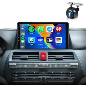 METEESER 2+64G for Honda Accord 8th 2008-2013 Android Car Stereo Wireless Carplay Android Auto,10.1" Touchscreen Radio GPS WiFi DSP Bluetooth SWC+Backup Camera for Honda Accord Car Play