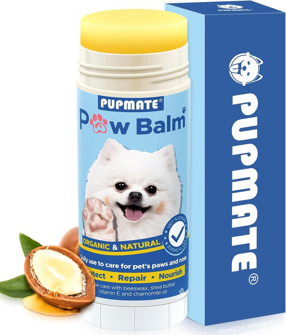 2 x Paw Balm Pad Protector for Dogs  Dog Paw Balm Soother  Heals, Repairs and Moisturizes Dry Noses and Paws  Ideal for Extreme Weather Season Conditions - 2 Oz