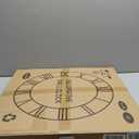 LEIKE Large Wall Clock 24'' Lighted Rustic Wood Clock with Remote Timer, Silent Battery Operated Modern Oversized Wall Clock for Living Room, Bedroom, Farmhouse, Home Decor, Large Number Display (Brown-arabic)