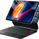 Wenlaty for iPad Air 11 inch Case with Keyboard (M3/M2) 2025/2024, for iPad Pro 11 inch M5/M4 (6/5/4/3/2/1st Gen) & iPad Air 5th/4th Gen 10.9 inch Magic Keyboard Case with Multi-Touch Trackpad