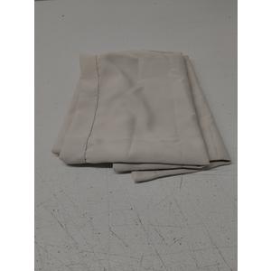 H.VERSAILTEX Ivory Valances for Windows, Room Drakening Small Window Kitchen Valances Curtains, Rod Pocket Cafe Valance for Bathroom Laundry Basement 2 Packs, 52" W x 18" L, Ivory/Cream