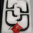 2 Pack Black Wrap Around Double Curtain Rods Set, USFOOK Blackout Dual Curtain Rods for Windows 32 to 58 Inch, 6/8 Inch Room Darkening Curtain Rod, Decorative Drapery Rods for Home