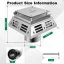46DVA-HC/4" x 6 5/8" Horizontal Square Termination Cap, for Direct Vent