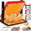 Tepsmigo Chicken Coop Heater, Chicken Heater, Brooder Plate for Chicken Coop Accessories, with Adjustable Temp, Height and Angle, Chicken Heater for Coop, Temp Pet Warmer for Ducklings Kitten Puppy