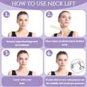 FHH Neck Tape Lifting Invisible, 20 PCS Neck Lift Tapes for Women, Suitable for Neck, Face adn Jaw, Durable & Waterproof(4pcs Bands, 20pcs Patches)