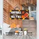 Football Wood Sign Decor, Fall Wall Decor for Home Porch Autumn Front Door Hanging Sign Decorations, Football & Fall Y'all
