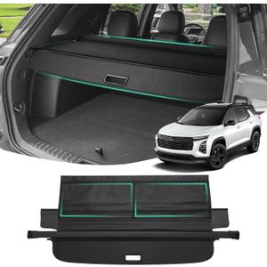 Powerty Cargo Cover for 2025 2026 Chevy Chevrolet Equinox & GMC Terrain Accessories Trunk Cover Retractable Trunk Shielding Shade Cargo Luggage Cover with Storage Cargo Net No Gap