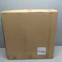 Round End Table, Luxury Circle Modern Side Table, Marble Side Tables for Living Room, Creative Aesthetic Coffee Table Bedside Nightstand for Couch Bedroom Sofa Patio Balcony (White Black, H 21.7inch)