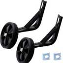 Pair of Black Bicycle Auxiliary Wheel Children's Bicycle Accessories,Training Wheels Kids Bike Children Training Bike Wheel (16 Inch)