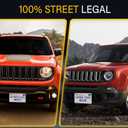 No Drill License Plate Holder Compatible with Jeep Wrangler 2013-2025/ Wrangler 4xe 2021-2025 Front Grille License Plate Mount Bumper Bracket Holder Car Tag Frame Anti-Theft Adapter Accessories