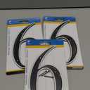 Hillman 6 in. Reflective Black Plastic Nail-On Number 6 3 Pack