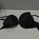 DotVol Women's Deep Plunge Push Up Low Cut Thick Padded Underwire Everyday Bra(Black, 38D)