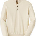 Paul Fredrick Men's Supima Cotton Four Button Mock Neck Sweater, XL