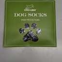 EXPAWLORER Anti Slip Dog Socks to Prevent Licking Paws, Dog Shoes for Hot Pavement, Dog Booties for Small Medium Large Senior Dogs, Traction Control Boots & Paw Protectors for Hardwood Floors (Dark Grey)