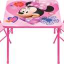 Minnie Mouse Activity Table Set with 2 Chairs for Girls Ages 3-7 Years Old, Onesize