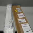 Cordless Vinyl Mini L Blinds 26" W x 64" H, 1" Slat White Horizontal Windows L Blind for Door, Shades, Camper, Light Filtering, Interiors, Arrive 1/2 Inch Narrower Indoor