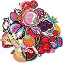 Harsgs Embroidered Fruit Patches, Cute Fruit Iron on/Sew on Patches Applique for Clothes, Dress, Hat, Jeans, DIY Accessories