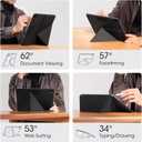 PITAKA for iPad Pro 11 Inch Case 2025/2024, Compatible with iPad Pro M5/M4, Portrait/Landscape Magnetic Case with Pencil Holder, 4 Standing Angles and - Black