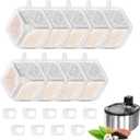 2 x Pet Water Fountain Filters Replacement for 152oz/4.5L Wireless Cat and dog Water Fountain PTM-643, 9+9 Packs Packs Replacement Filters Sponges Sets