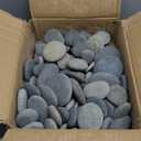 About 100 Pcs Painting Rocks, 2.2"-3.5", Flat, Smooth - River, Craft, DIY Stones, 18 Pounds