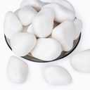 Pulovin 40 lbs White Rocks for Landscaping, 2-3 Inch Large White Rocks for Plants, Decorative Polished Stones for Garden, Walkways, Yard, Plants Pots, Vases, Crafts