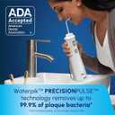 Waterpik Cordless Pearl Rechargeable Portable Water Flosser for Teeth, Gums, Braces Care and Travel, Extra Quiet, 4 Flossing Tips - ADA Accepted, WF-13 White