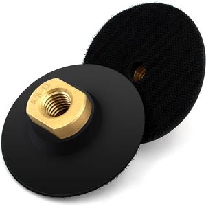 3inch 2Pcs Rubber Backer Pad for Angle Grinder - Extra Flexible Hook and Loop Backing Pad 5/8"-11