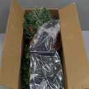 4ft Prelit Artificial Small Christmas Tree with Warm White Multi-Color LED Lights, Timer Battery Operated, Stand Red Berries & Pine Cone Slim Pencil Decoration for Indoor/Outdoor