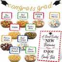 Meanplan 34 Pcs 2026 Graduation Candy Bar Party Decoration Graduation Candy Bar Party Supplies Buffet Plastic Bowls Spoons Congrats Grad Banner Buffet Sign Snack Labels for High School College, Color