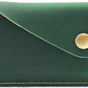 Retro Leather Card Wallet Men Business Bank Card Holder Thin Credit Card Case Convenient Small Cards Pack Cash Pocket (Green)