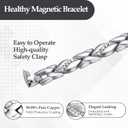 Jecanori Pure Copper Bracelets for Women,Ultra Magnetic Bracelets for Women with 3500 Gauss Magnets,Crystal Mother's Day Jewelry Gift, Sizing Tool