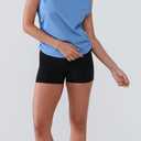 Workout Tops for Women Lightweight Yoga Shirts Athletic Top Gym/Running Cropped Tank Tops Baby Blue (Blue)