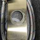 Brushed Gold Bathroom Faucets, Waterfall Bathroom Sink Faucet Modern Single Handle Bathroom Faucte 1 or 3 Hole, RV Mixer Tap Vanity Faucet - Includes Pop-up Drain Supply Hoses Deck Plate