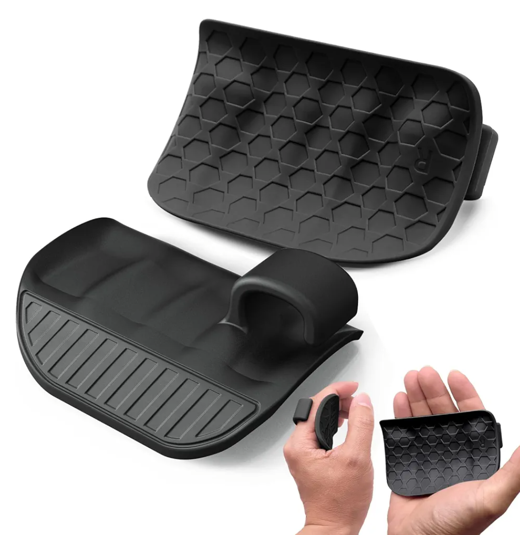 Upgrade Rypt Grip Gym Hand Grip Weight Lifting Grip for Men and Women Anti- Slip Workout Grips-Soft Silicone Hand Palm Protector Gloves for Weight lifting Push-Ups Gym Training and Exercise-Black.