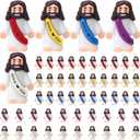 PlentyGain 50 Pcs Mini Jesus Figures Jesus Loves You Tiny Figurines Religious Christ Party Favors Hide and Seek Easter Egg Party Share Gifts(Bright Colors)