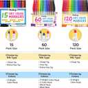 Chalkola Dry Erase Markers Bulk (60 Pack, 12 Vibrant Colors) | Chisel Tip WhiteBoard Markers, Dry Erase Pens - White Board Pens for Kids, Teachers - Home, Office, School Classroom Supplies