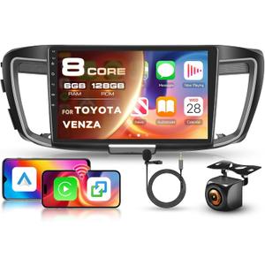 8 Core 6G 128G for Honda Accord 2013 2014 2015 Radio Android 9 Inch Touchscreen Wireless Carplay Android Auto, Driauto Car Stereo for Honda Upgrade Bluetooth DSP GPS Navigation WiFi FM/RDS Backup Cam